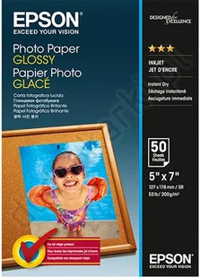 Epson Papier fotograficzny Paper Glossy 200 g/m2 - 13x18 cm - 50 (C13S042545) - Papier do drukarek - miniaturka - grafika 2