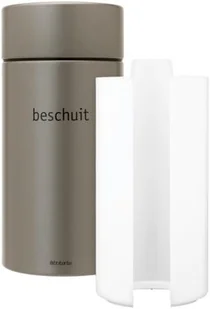 Brabantia Pojemnik na ciastka z podajnikiem platynowy, 11x23,5 cm, 1,7 l (31 23 80) - Pojemniki kuchenne - miniaturka - grafika 2