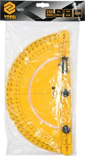 Vorel KĄTOMIERZ Z LIBELLĄ I RUCHOMYM RAMIENIEM 250 MM 18473 18473 - Inne urządzenia pomiarowe - miniaturka - grafika 4