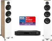 Zestawy stereo - NAD C338 + ELAC Debut Reference F5 Biały - miniaturka - grafika 1