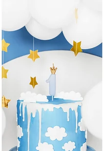 PartyDeco Świeczka urodzinowa Cyferka 1 4Y42CK 4Y42CK SAM  ONE SIZE - Urodziny dziecka - miniaturka - grafika 2