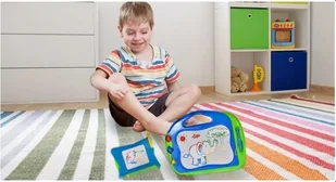 MALPLAY TABLICA ZNIKOPIS 2w1 MAGNETYCZNA KOLOROWA STEMPELKI 213659 - Tablice interaktywne - miniaturka - grafika 5