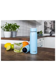 NOVEEN Butelka Termiczna niebieska 380ml 9442DJ 9442DJ SAM  ONE SIZE - Bidony dla dzieci - miniaturka - grafika 5