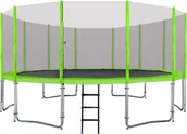 Trampoliny - Joko Trampolina ogrodowa z siatką zewnętrzną 16FT 487cm zielony TRAMP.16FT.ZIE - miniaturka - grafika 1