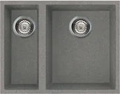 Zlewozmywaki - Elleci Quadra 150 (podwieszany) 73 Titanium - miniaturka - grafika 1