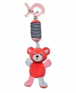 Canpol babies Pluszowa zabawka z dzwoneczkiem Misie czerwona - Maskotki i pluszaki - miniaturka - grafika 2