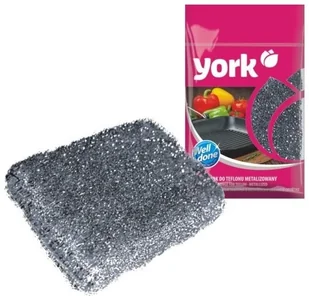 York Zmywak do teflonu metalizowany - 1 szt. 3202 - Ściereczki, gąbki, czyściki - miniaturka - grafika 2