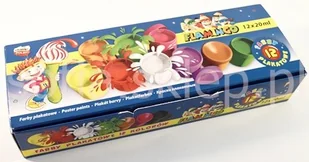 Titanum Farby plakatowe Flamingo 12 kolorów - Przybory szkolne - miniaturka - grafika 2