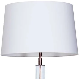 4concepts Stojąca LAMPKA sypialniana LOZANNA L214018230 abażurowa LAMPA nocna biała przezroczysta L214018230 - Lampy stojące - miniaturka - grafika 2