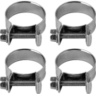 Akcesoria do urządzeń ogrodniczych - VOREL Obejma opaska śrubowa zaciskowa ocynkowana W1 mini 20-22mm 4szt - miniaturka - grafika 1