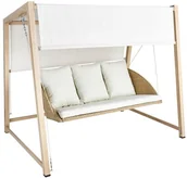 Huśtawki - NATERIAL Huśtawka ogrodowa Medena beżowa Naterial - miniaturka - grafika 1