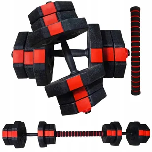 Zestaw 20kg Trening W Domu Siłownia Hantle 2x Gryf - Hantle i ciężarki - miniaturka - grafika 9