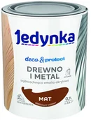 Farby zewnętrzne - Jedynka D&p- farba matowa brązowa ciemna 0.7l - miniaturka - grafika 1