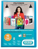 Pojemniki biurowe - Elba Polyvision Binder zewnętrzny PP 20 przezroczystych okładek A4 Niebieski, niebieski 100206087 - miniaturka - grafika 1