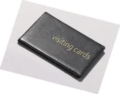 Wizytowniki - Wizytownik na 24 wizytówki lub karty magnetyczne pvc czarny - miniaturka - grafika 1