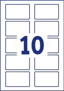 Avery Zweckform j4785  20-Nazwa etykiety do drukarki atramentowej (edytor tekstu tekstylne, 200 sztuk, 80 X 50 MM) 20 arkuszy Biały J4785-20 - Artykuły biurowe - miniaturka - grafika 3