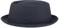 Czapki damskie - Kapelusz Athens Cotton Pork Pie by Stetson, ciemnoniebieski, 55 cm - miniaturka - grafika 1