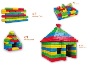 Mario-Inex KLOCKI CEGŁY BUDOWLANE 33 ELEMENTÓW - Klocki - miniaturka - grafika 2