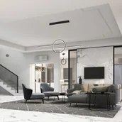 Lampy sufitowe - Mantra Lampa wisząca LED Kitesurf, 3-punktowa, czarna - miniaturka - grafika 1