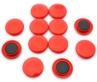 Dekoracje domu - first4magnetsTM first4magnets f4 m40 związane z planowaniem Red postaci dużego czerwonego plakat/magnes, 1 opakowanie z 12, metal, o średnicy 40 MM X 8 MM wysokości F4M40-RED-1 - miniaturka - grafika 1