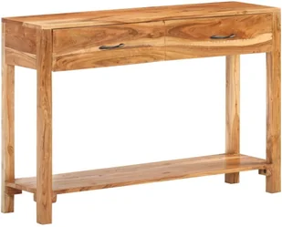 vidaXL Szafka, 110x30x75 cm, lite drewno akacjowe 320471 - Szafki do salonu - miniaturka - grafika 20