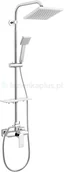 Zestawy prysznicowe - Ferro Algeo Square zestaw prysznicowy chrom NP74BAQ7U - miniaturka - grafika 1