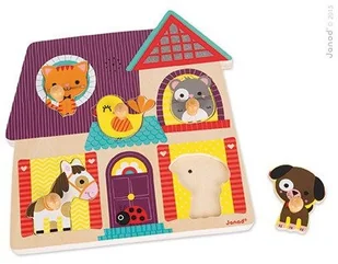 Janod Puzzle muzyczne Moi mali przyjaciele - Instrumenty muzyczne dla dzieci - miniaturka - grafika 9