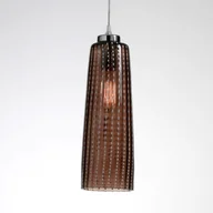 Lampy sufitowe - AILati Szklana lampa wisząca Perle, szara - miniaturka - grafika 1