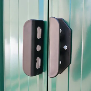 vidaXL Metalowa szopa ogrodowa, kolor zielony - Altany ogrodowe - miniaturka - grafika 3