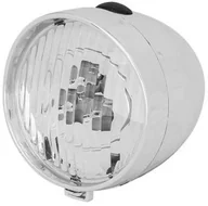 Lampki rowerowe - XC Light Lampa przednia XC Light 764B Retro 3 diody LED zasilane 3x AAA srebrna - miniaturka - grafika 1