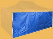 Pawilony ogrodowe - Expodom Ściana boczna 4,5m do konstrukcji z profilu sześciokątnego, Niebieski - miniaturka - grafika 1