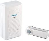 Dzwonki i gongi - Orno Dzwonek bezprzewodowy DISCO DC 230V z learning system biały OR DB KH 123 - miniaturka - grafika 1