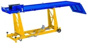 Stoły warsztatowe - 456 MSW Motor Technics 45674749 Podnośnik motocyklowy imadło na korbe udźwig 450 kg wymiary platformy 2200x680 mm wysokość podnoszenia 180-780 mm) 74749-uniw - miniaturka - grafika 1