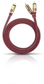 Kable - Oehlbach OEHLBACH NF SUBWOOFER Y-Kabel 2 cinch czerwono -, czerwony 4003635205617 - miniaturka - grafika 1