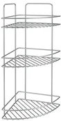 Półki łazienkowe - Metaltex Reflex regał narożny Regał 3 etg. 23 x 23 x 53 cm, chromowany  404015010 404215 - miniaturka - grafika 1