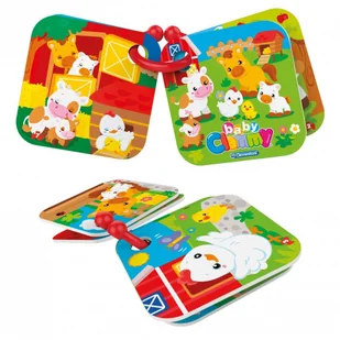 Clementoni SŁODKIE ZWIERZAKI FARMA CLE17174 - Klocki - miniaturka - grafika 5