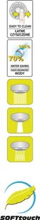 FALA Słuchawka prysznicowa Salto Black 3 funkcyjna SOFTtouch 75619 ZYSKAJ RABAT 30 ZŁ 75619 - Słuchawki prysznicowe - miniaturka - grafika 3