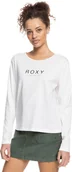 Koszulki i topy damskie - Roxy t-shirt damski LOVING CLOUDS LS TEE Snow White WBK0 - miniaturka - grafika 1