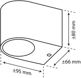 Ranex Smartwares SMARTWARES Kinkiet LED, 3 W, szary, 5000.332 10.010.52 - Lampy ścienne - miniaturka - grafika 4