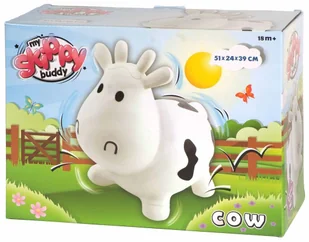 Van der Meulen My Skippy Buddy Zwierzątko do skakania Cow, biały, KH1-23 - Zabawki na biegunach - miniaturka - grafika 6