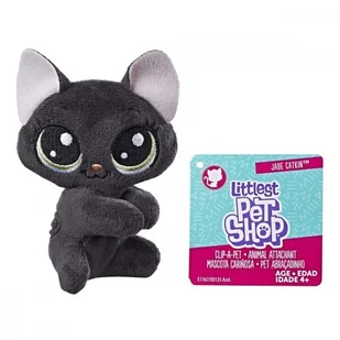 Hasbro Littlest Pet Shop, pluszowa przypinka Jade Catkin, E0135/E1167 - Maskotki i pluszaki - miniaturka - grafika 5