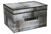 Pudła i pojemniki do przechowywania - PUDEŁKA POJEMNIK SKRZYNIA NA POŚCIEL ODZIEŻ 40x30x20 - miniaturka - grafika 1