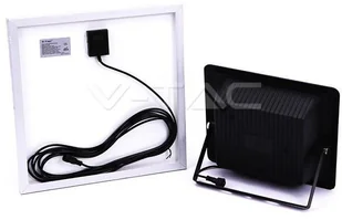 v-tac Projektor LED Solarny V-TAC 20W IP65 VT-60W 6000K 1650lm - Lampy pozostałe - miniaturka - grafika 2