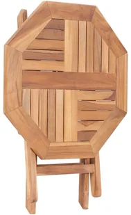 vidaXL Składany stolik ogrodowy, 45x45x45 cm, lite drewno tekowe - Stoły ogrodowe - miniaturka - grafika 4