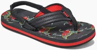 Buty dla chłopców - REEF japonki ęce REEF AHI KIDS Red T Rex - miniaturka - grafika 1