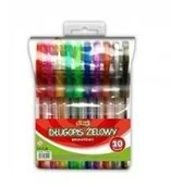 Długopisy - Penmate Długopis żelowy Kolori brokatowy 10 kol - miniaturka - grafika 1