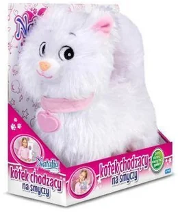Artyk Kotek chodzący na smyczy biały Natalia - Zabawki interaktywne dla dzieci - miniaturka - grafika 2