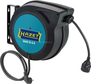 Hazet ! Hazet electric cable reel 9040 D-2.5 cable drum black 20 + 1.5 meters - Akcesoria do elektronarzędzi - miniaturka - grafika 2