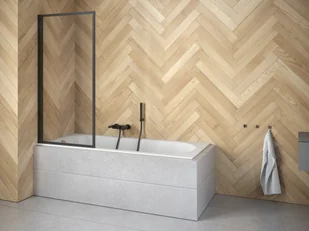 Besco Enzo 1-skrzydłowy 70x140 PEB-1S - Parawany nawannowe - miniaturka - grafika 2