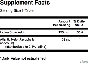 SWANSON Kelp - 250 tabletek - Witaminy i minerały dla sportowców - miniaturka - grafika 2